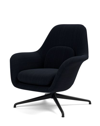 Fredericia Swoon Lounge Petit Armchair dreiefot. Velg tekstil