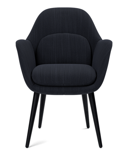 Fredericia Swoon Dining Armchair trestell. Velg tekstil.