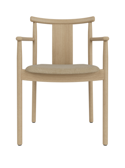 Audo Copenhagen Merkur Dining Chair spisestol, polstret sete. Velg tekstil, armlener og treverk
