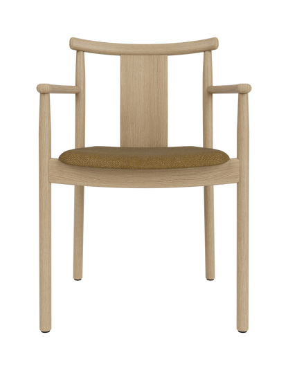 Audo Copenhagen Merkur Dining Chair spisestol, polstret sete. Velg tekstil, armlener og treverk