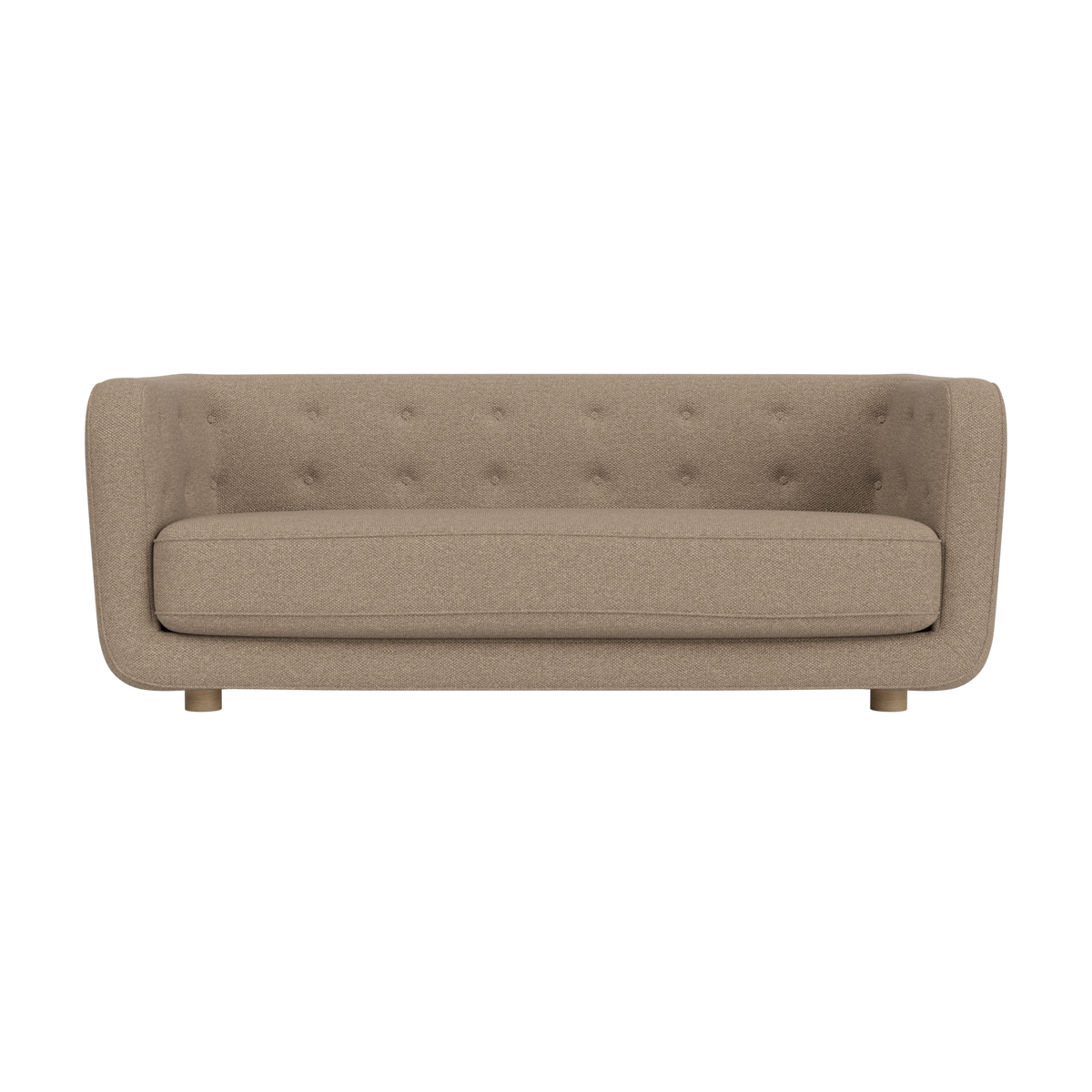 Audo Copenhagen Vilhelm Sofa sofa. Velg tekstil, treverk og knapper