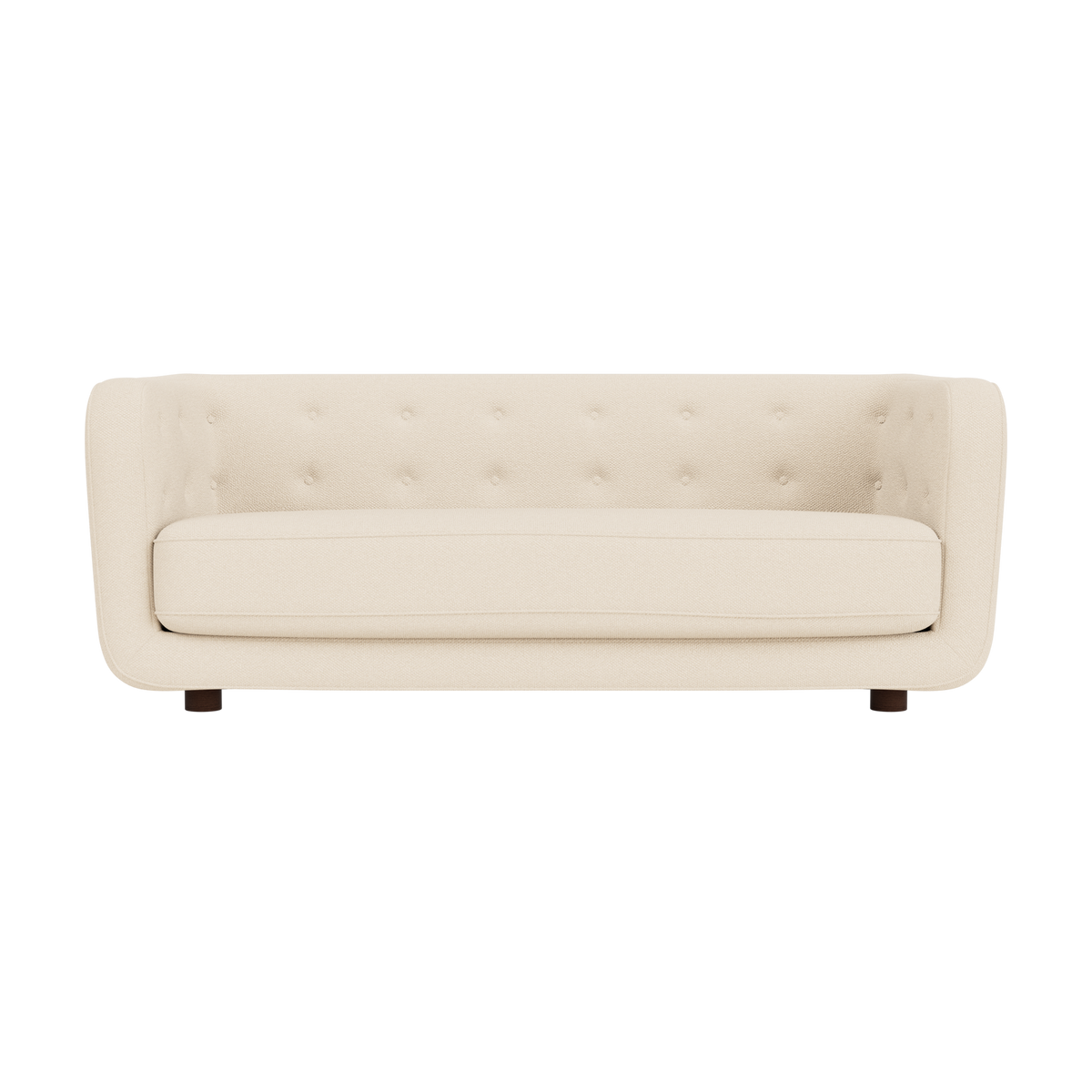 Audo Copenhagen Vilhelm Sofa sofa. Velg tekstil, treverk og knapper