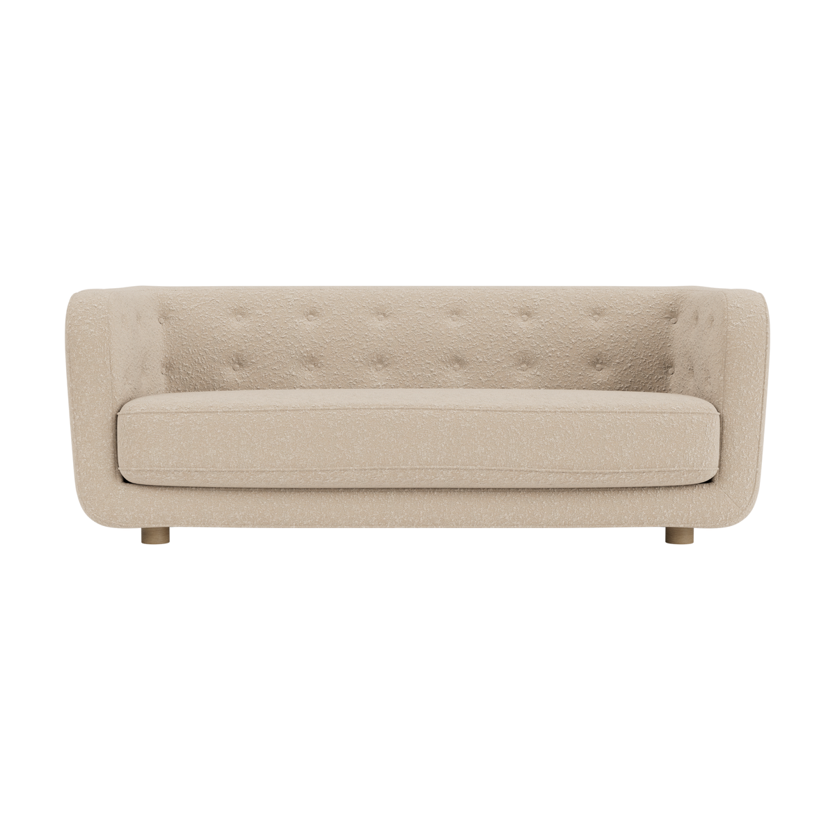 Audo Copenhagen Vilhelm Sofa sofa. Velg tekstil, treverk og knapper