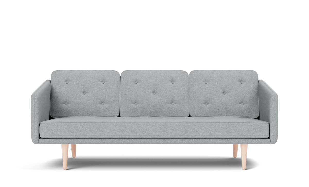 Fredericia No. 1 Sofa 206 cm, 3-seter. Velg tekstil og treverk.