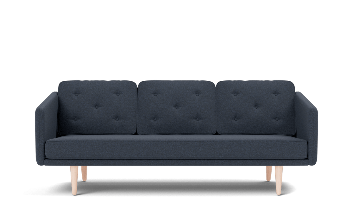 Fredericia No. 1 Sofa 206 cm, 3-seter. Velg tekstil og treverk.