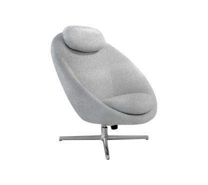 Cane-line Pace loungestol inkl. nakkepute – Light grey, Ambience / Polert, aluminium