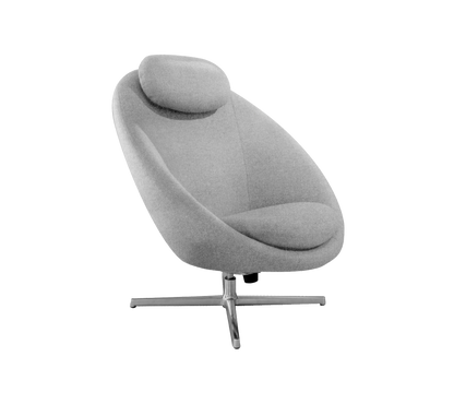 Cane-line Pace loungestol inkl. nakkepute – Light grey, Essence / Polert, aluminium