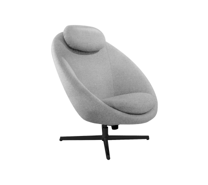 Cane-line Pace loungestol inkl. nakkepute – Light grey, Essence / Black, aluminium