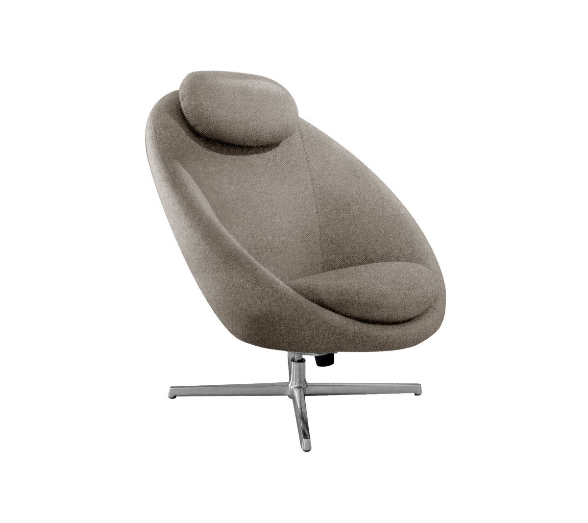Cane-line Pace loungestol inkl. nakkepute – Light brown, Essence / Polert, aluminium