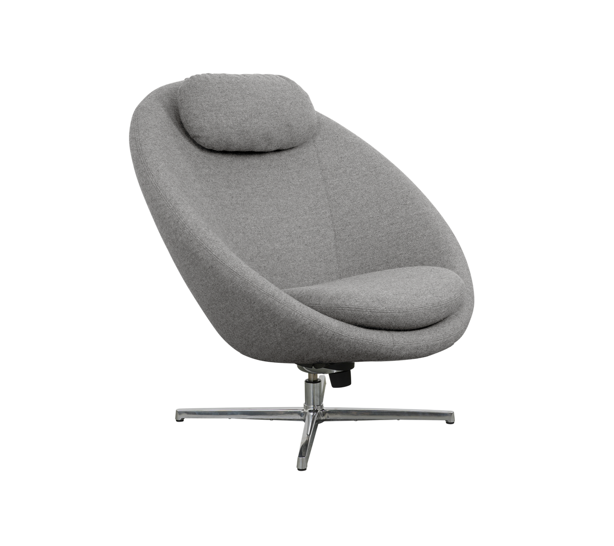 Cane-line Pace loungestol inkl. nakkepute – Light grey, Zen / Polert, aluminium