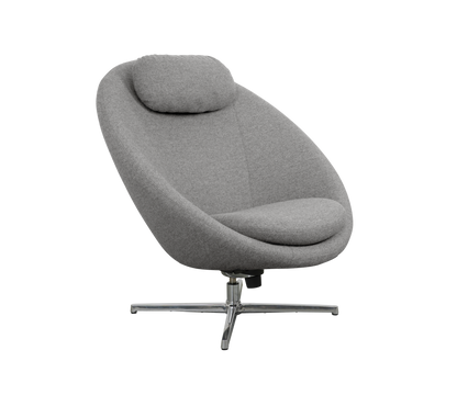 Cane-line Pace loungestol inkl. nakkepute – Light grey, Zen / Polert, aluminium