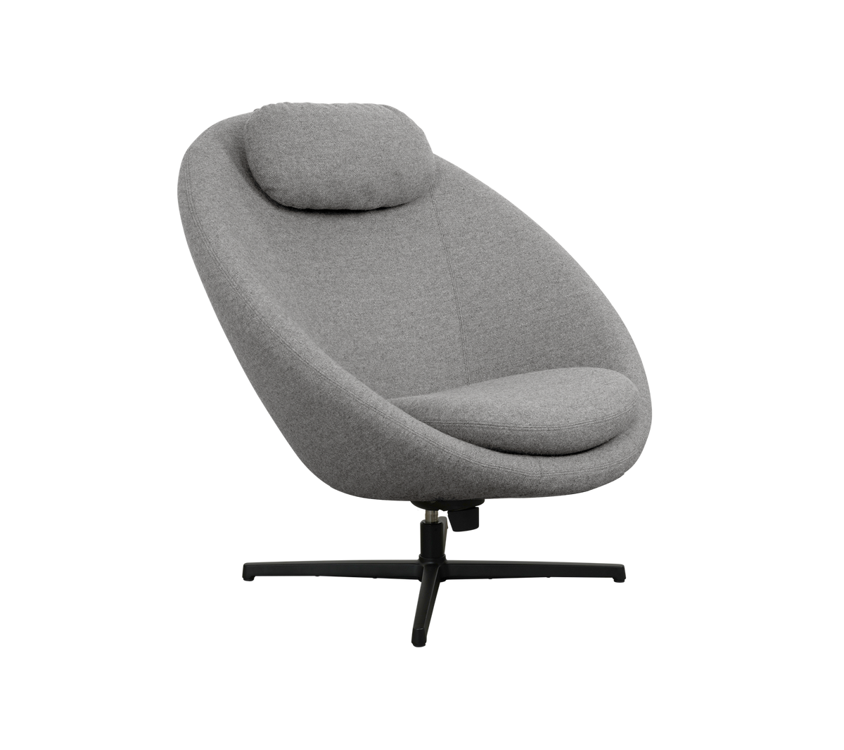 Cane-line Pace loungestol inkl. nakkepute – Light grey, Zen / Black, aluminium