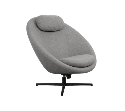 Cane-line Pace loungestol inkl. nakkepute – Light grey, Zen / Black, aluminium