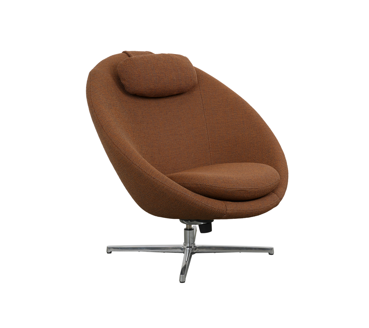Cane-line Pace loungestol inkl. nakkepute – Umber brown, Rise / Polert, aluminium