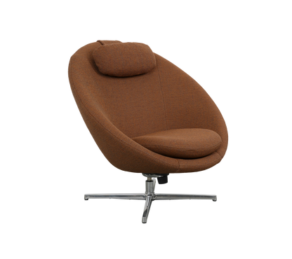 Cane-line Pace loungestol inkl. nakkepute – Umber brown, Rise / Polert, aluminium