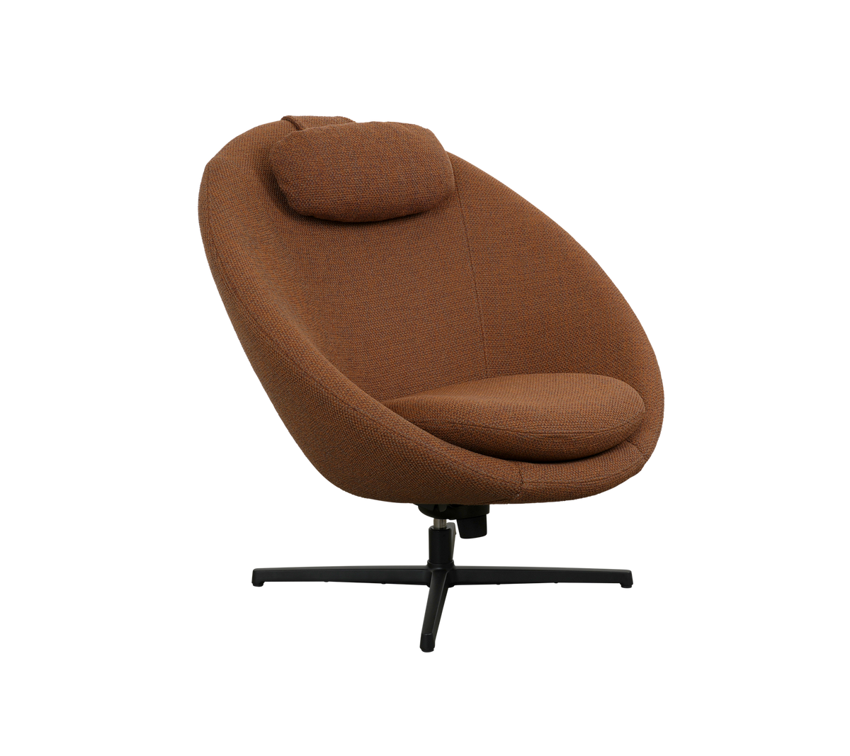 Cane-line Pace loungestol inkl. nakkepute – Umber brown, Rise / Black, aluminium