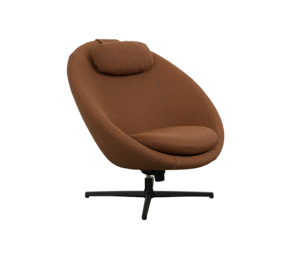 Cane-line Pace loungestol inkl. nakkepute – Umber brown, Rise / Black, aluminium