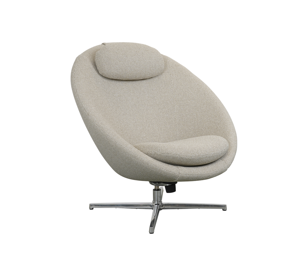 Cane-line Pace loungestol inkl. nakkepute – Desert sand, Rise / Polert, aluminium