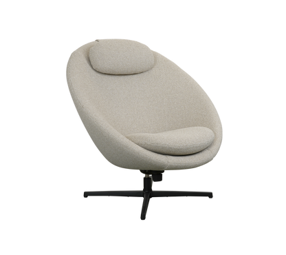 Cane-line Pace loungestol inkl. nakkepute – Desert sand, Rise / Black, aluminium
