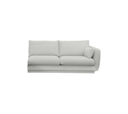 Cane-line Bloom 2-seter sofamodul venstre m/sokkel, 185 cm – Light grey, Ambience