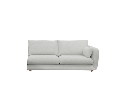 Cane-line Bloom 2-seter sofamodul venstre m/teakbein, 185 cm – Light grey, Ambience