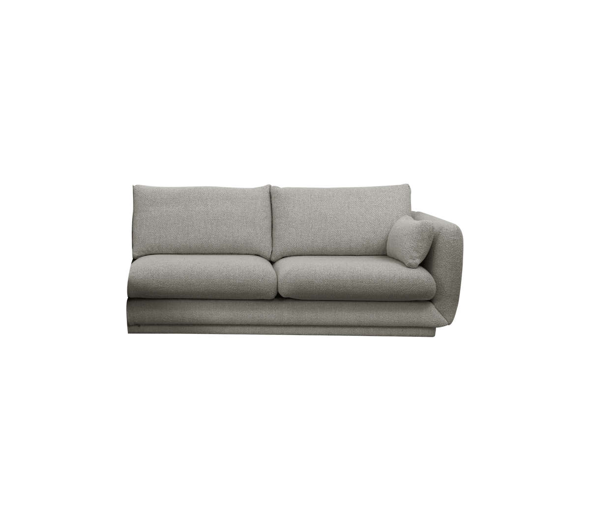 Cane-line Bloom 2-seter sofamodul venstre m/sokkel, 185 cm – Light grey, Essence