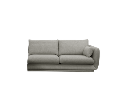 Cane-line Bloom 2-seter sofamodul venstre m/sokkel, 185 cm – Light grey, Essence