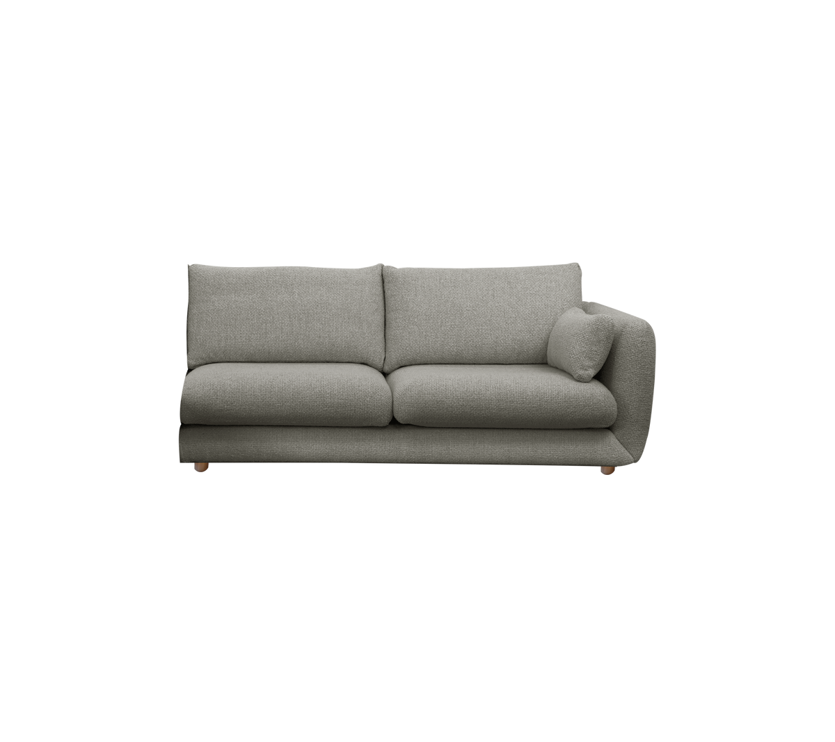 Cane-line Bloom 2-seter sofamodul venstre m/teakbein, 185 cm – Light grey, Essence