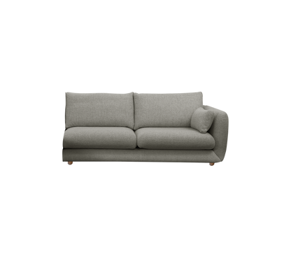 Cane-line Bloom 2-seter sofamodul venstre m/teakbein, 185 cm – Light grey, Essence