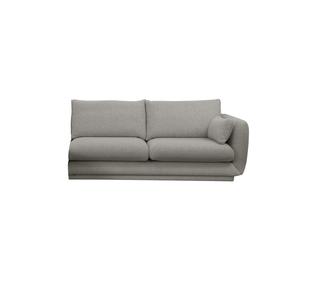 Cane-line Bloom 2-seter sofamodul venstre m/sokkel, 185 cm – Grey, Essence