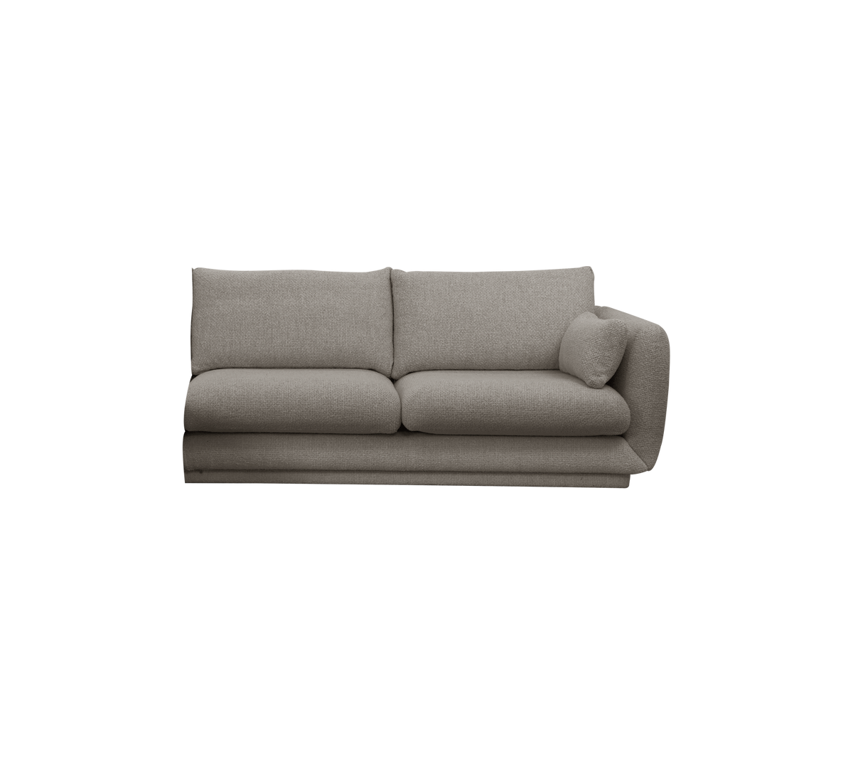 Cane-line Bloom 2-seter sofamodul venstre m/sokkel, 185 cm – Light brown, Essence