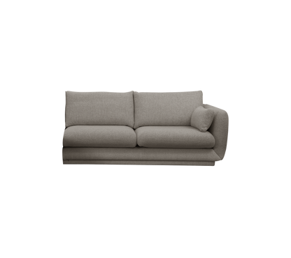 Cane-line Bloom 2-seter sofamodul venstre m/sokkel, 185 cm – Light brown, Essence