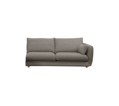 Cane-line Bloom 2-seter sofamodul venstre m/teakbein, 185 cm – Light brown, Essence