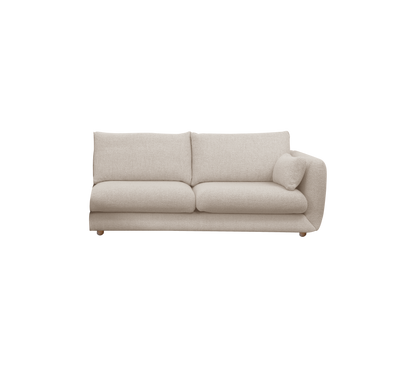 Cane-line Bloom 2-seter sofamodul venstre m/teakbein, 185 cm – Sand, Emmi