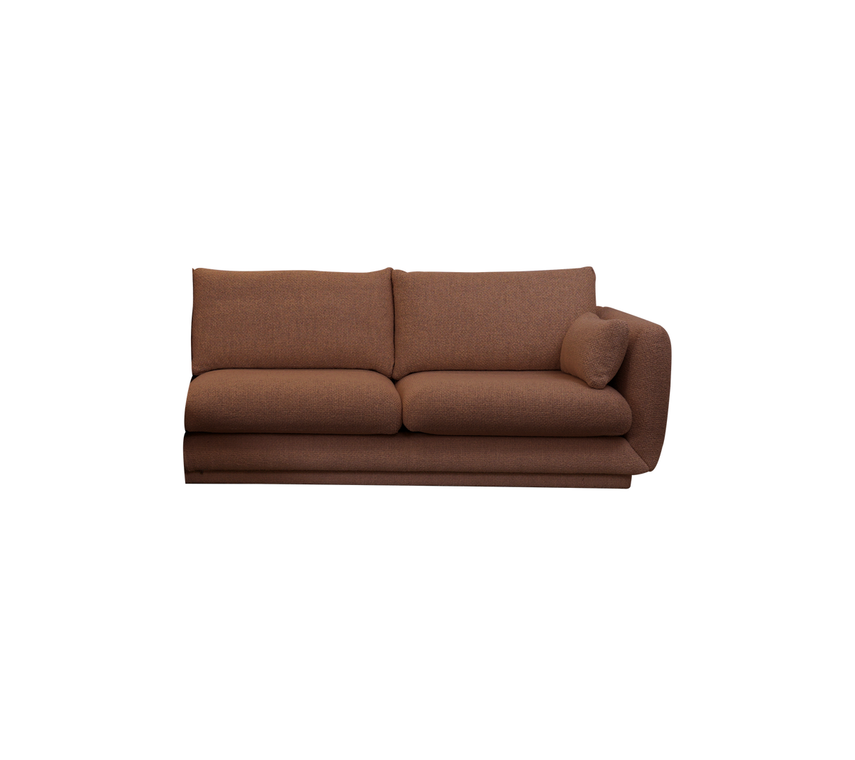 Cane-line Bloom 2-seter sofamodul venstre m/sokkel, 185 cm – Desert red, Emmi