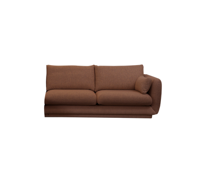Cane-line Bloom 2-seter sofamodul venstre m/sokkel, 185 cm – Desert red, Emmi