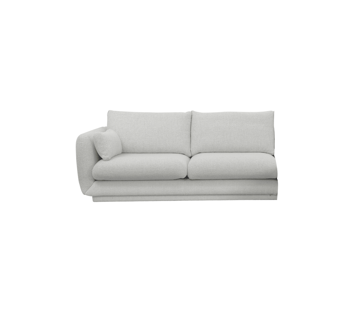Cane-line Bloom 2-seter sofamodul høyre m/sokkel, 185 cm – Light grey, Ambience