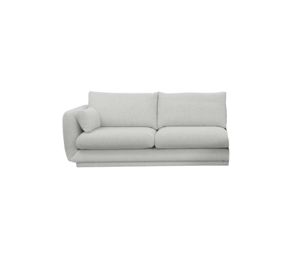 Cane-line Bloom 2-seter sofamodul høyre m/sokkel, 185 cm – Light grey, Ambience