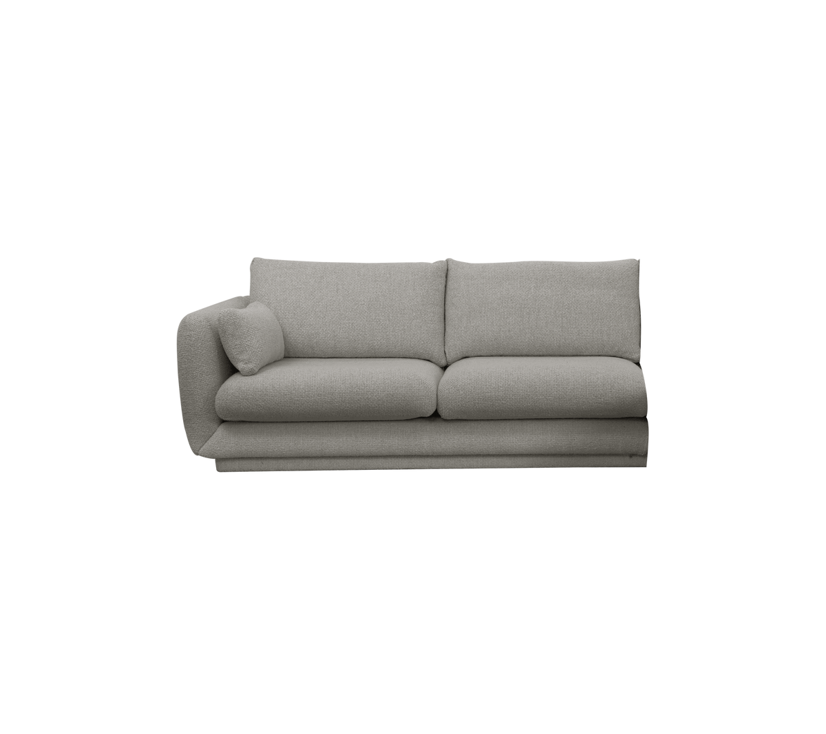 Cane-line Bloom 2-seter sofamodul høyre m/sokkel, 185 cm – Grey, Essence