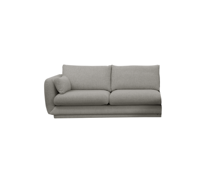 Cane-line Bloom 2-seter sofamodul høyre m/sokkel, 185 cm – Grey, Essence