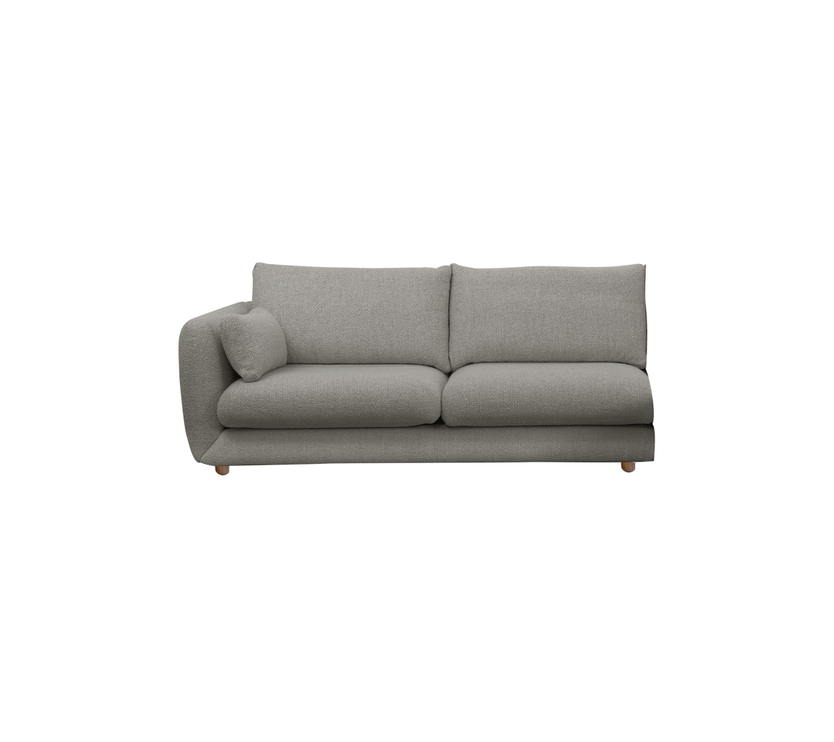 Cane-line Bloom 2-seter sofamodul høyre m/teakbein, 185 cm – Grey, Essence