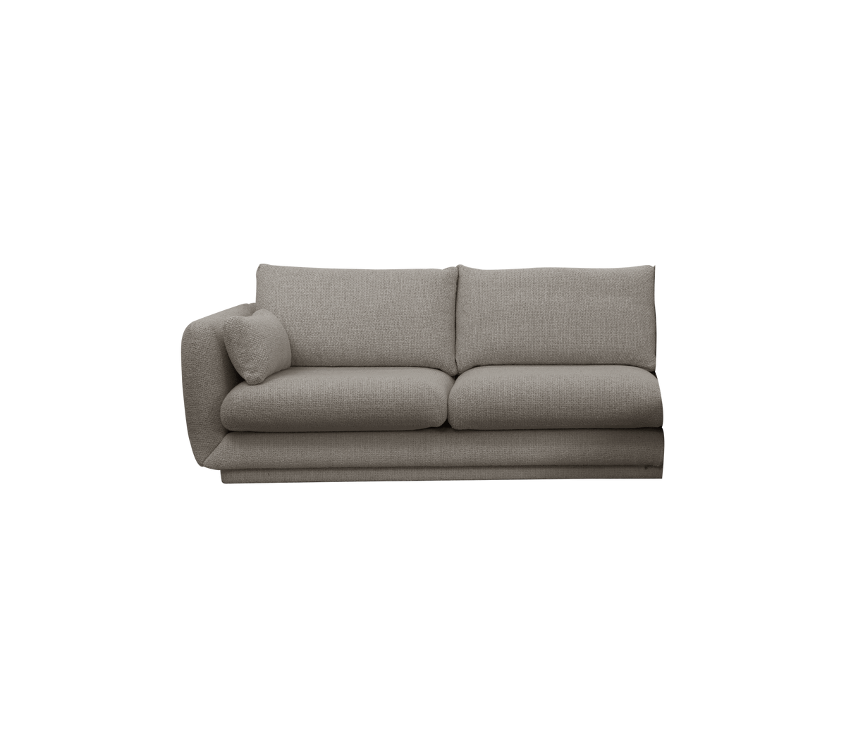 Cane-line Bloom 2-seter sofamodul høyre m/sokkel, 185 cm – Light brown, Essence