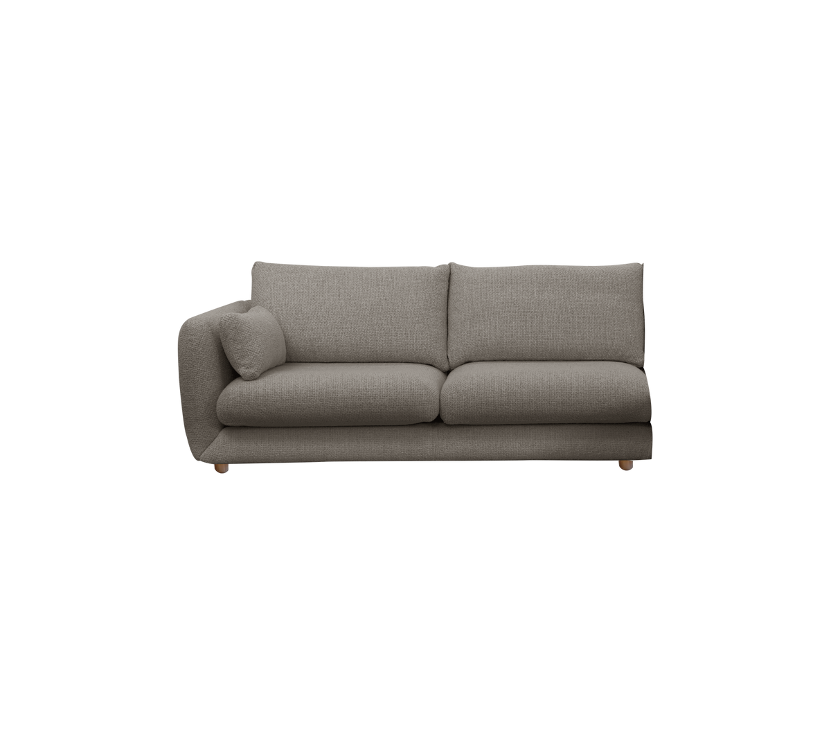 Cane-line Bloom 2-seter sofamodul høyre m/teakbein, 185 cm – Light brown, Essence