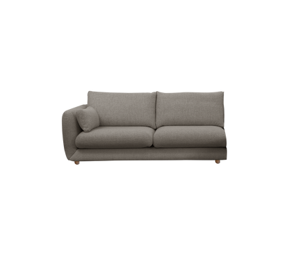 Cane-line Bloom 2-seter sofamodul høyre m/teakbein, 185 cm – Light brown, Essence