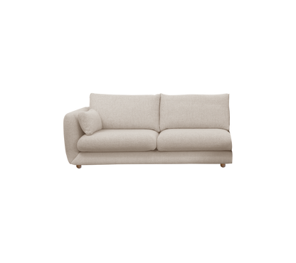 Cane-line Bloom 2-seter sofamodul høyre m/teakbein, 185 cm – Sand, Emmi