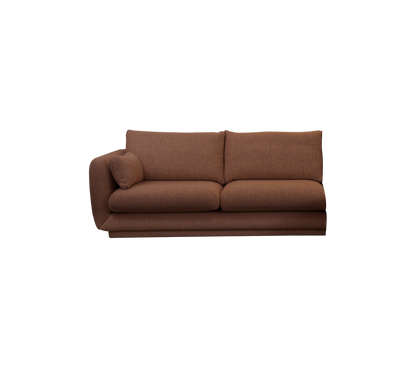 Cane-line Bloom 2-seter sofamodul høyre m/sokkel, 185 cm – Desert red, Emmi