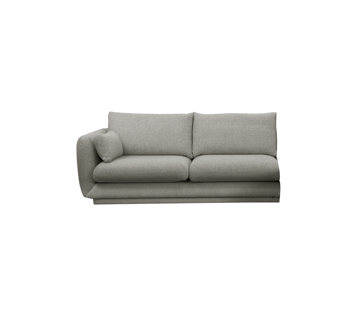 Cane-line Bloom 2-seter sofamodul høyre m/sokkel, 185 cm – Light grey, Essence