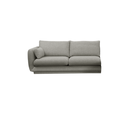 Cane-line Bloom 2-seter sofamodul høyre m/sokkel, 185 cm – Light grey, Essence