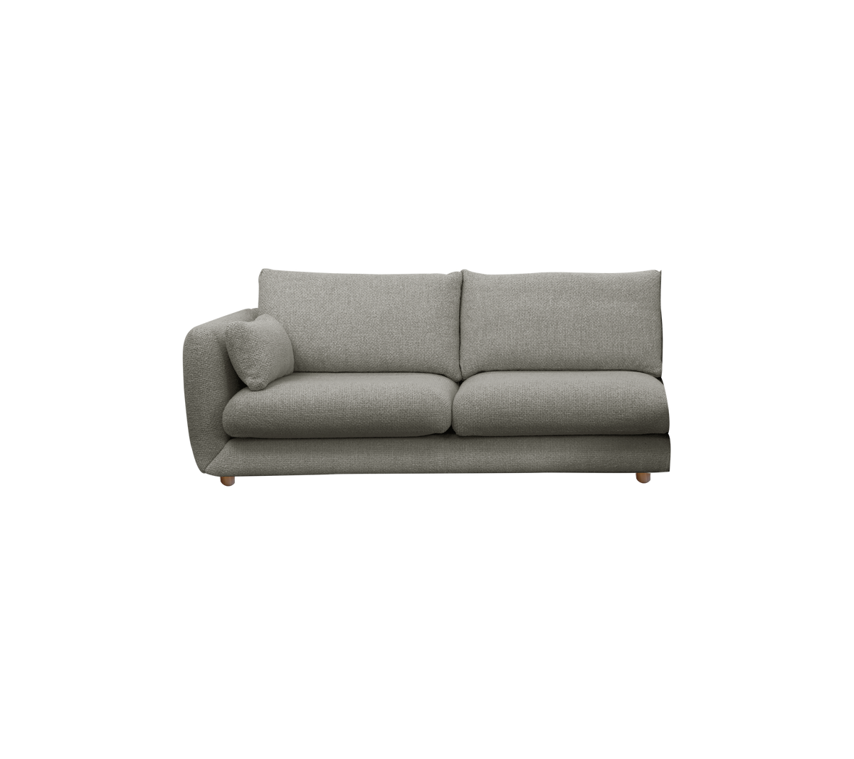 Cane-line Bloom 2-seter sofamodul høyre m/teakbein, 185 cm – Light grey, Essence
