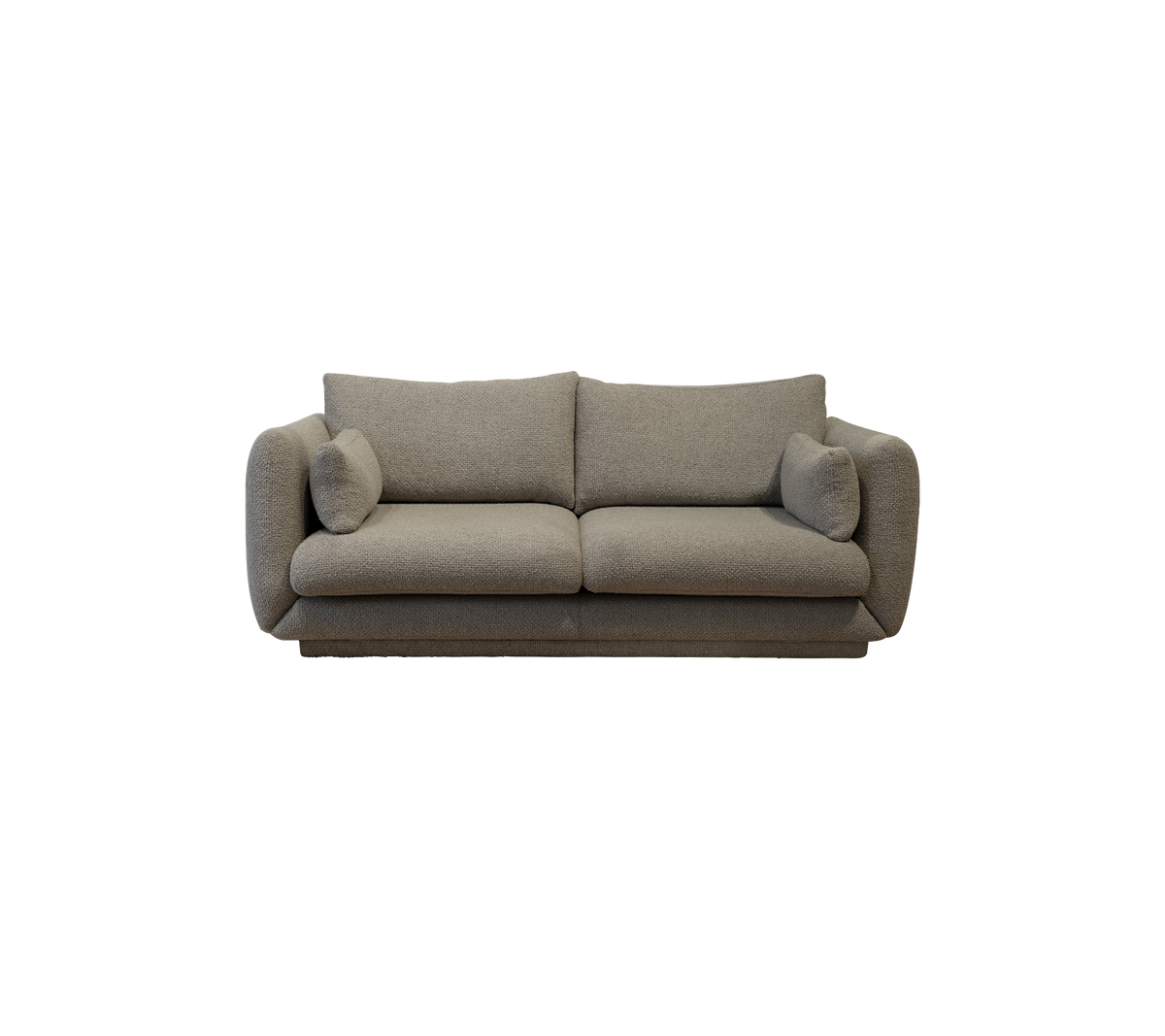 Cane-line Bloom 2-seter sofa m/sokkel, 205 cm – Taupe, Flair/Kimi